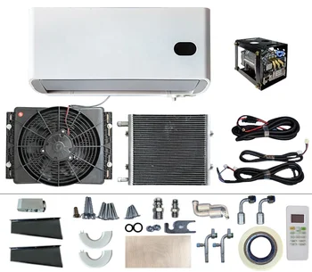 Universal AC system 12 volt 24v cooler electric conditioning 12v parking air conditioner for camper
