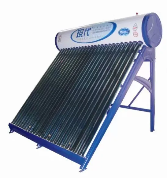 Electric Unpressurized Solar Hot Water Heater Evacuated Tube for Household and Hotel Heating System None Pressure Water Heater