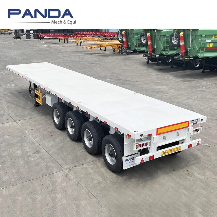 40' Flatbed tractor Truck Trailers For Sale - Panda Mech