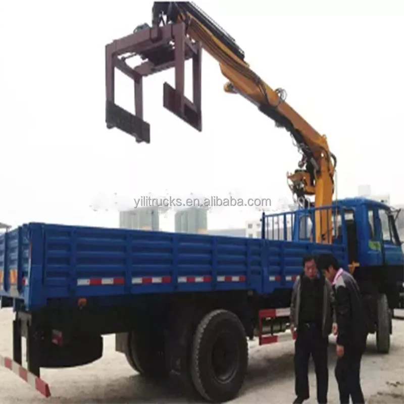 Foton 4x2 Rhd 8t Truck Mounted Crane With Dump Box Tipper Truck With