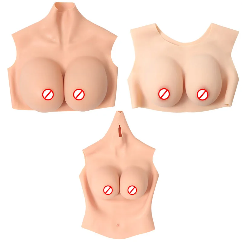Cosplay Realistic Silicone Breast Form Fake Breasts Huge Fake Boobs for Shemale Transgender Breast Shape