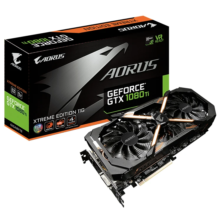 bryder ud økologisk Tæmme Source GIGABYTE AORUS GeForce GTX 1080 Ti Xtreme Edition 11G Used Gaming  Graphics Card with 11GB GDDR5X 352 bit Memory on m.alibaba.com