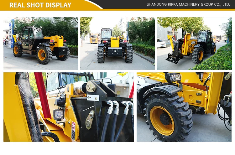 Telehandler 8t Versatility Hydraulic Semi-Automatic Forklift Fork Load Unload Car 7T ...