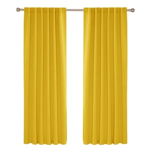 Mustard Yellow Blackout Curtains for New Home Designs