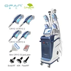cryolipolysis 5 handle vacuum cellulite rf cavitation cryo lipo slim machine equipment apparatus