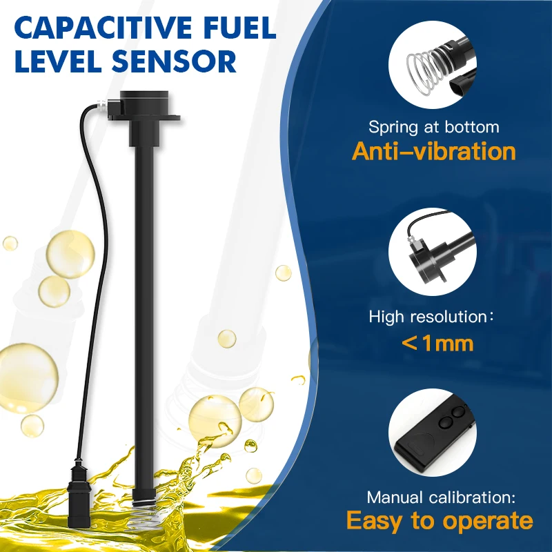 GLTV7 Digital High Quality Cuttable Capacitive Fuel Level Sensor for diesel Generator