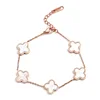 White shell four leaf clover 547
