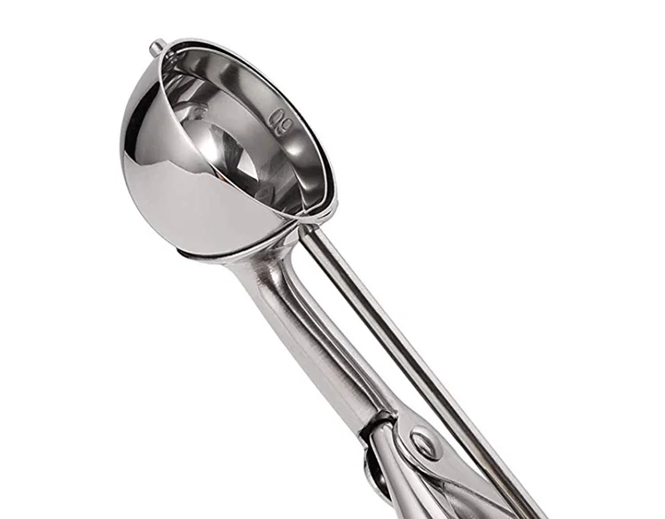 1Pcs Ice Cream Scoop, Trigger Release Stainless Steel Biscuit Scoop, Large Baking  Scoop, Baking Biscuit Scoop, with Biscuit Dough Scoop 