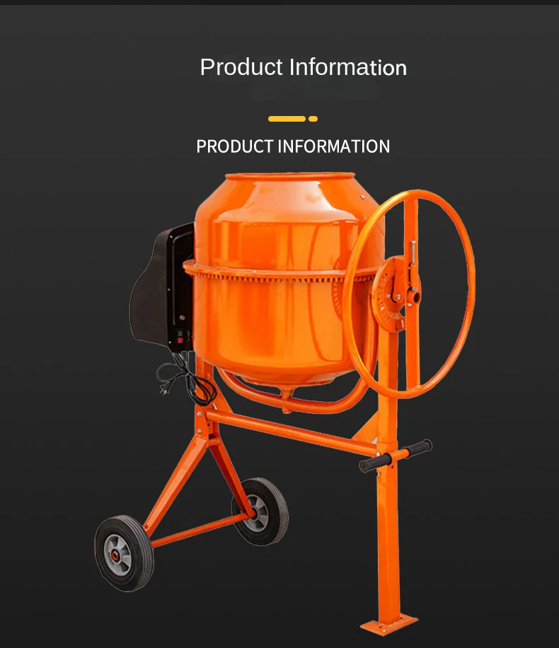 Mini Concrete Mixer 180l 200l 220l 240l Electric Concrete Mixer