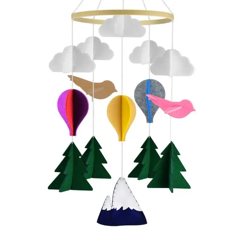 3D Детский фетровый мобильный телефон ручной работы с Горным деревом