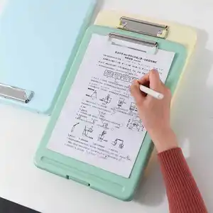 A4 Hardboard Office Clipboard Folder Standard Plastic Clipboard Profile Clip