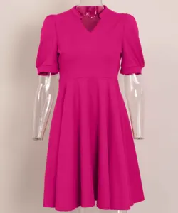 New MemorieSea Dress Suits Women's Leisure Blouses V-neck Elegant Dress