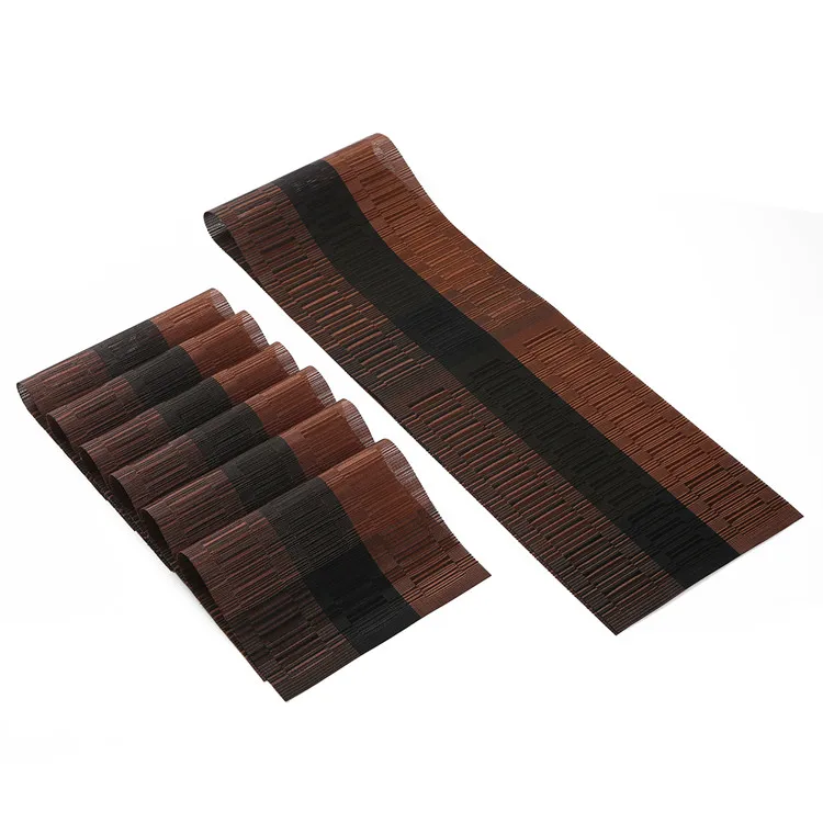 Роскошная виниловая устойчивая моющаяся прямоугольная настольная дорожка из ПВХ для столовой, офиса, кухни, отеля, дома