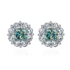Blue Green Moissanite 0.5ct+GRA Certificate-YE-0016-MS