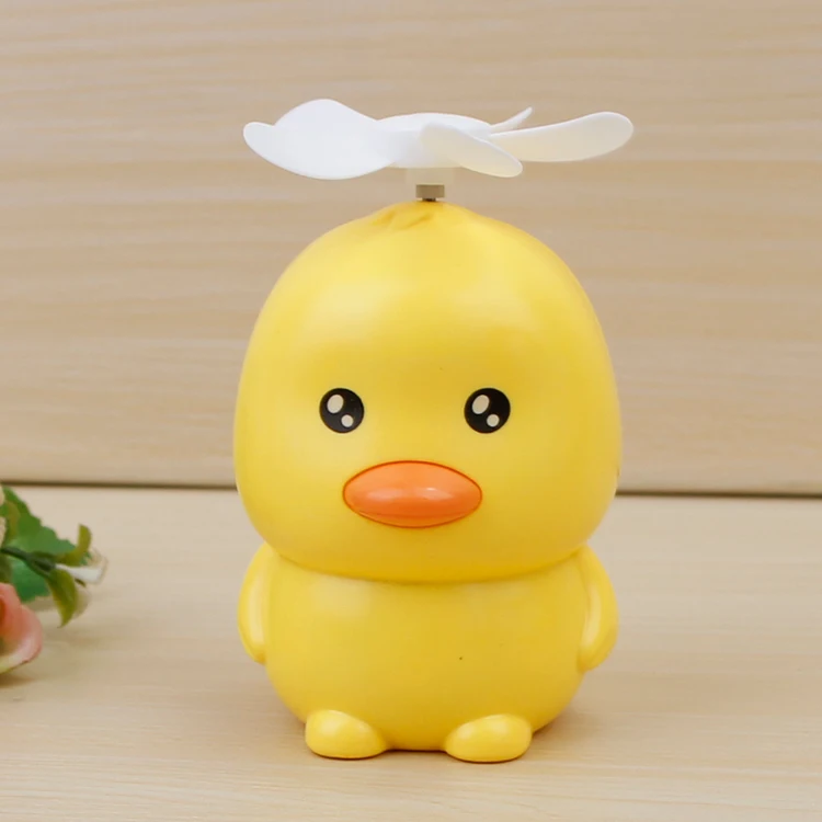 Popular Colorful Mini Duck Fan Fasion Rechargeable Mini Fan Travel Handheld Fan 2020 Summer Cartoon Duck Handheld USB Charging