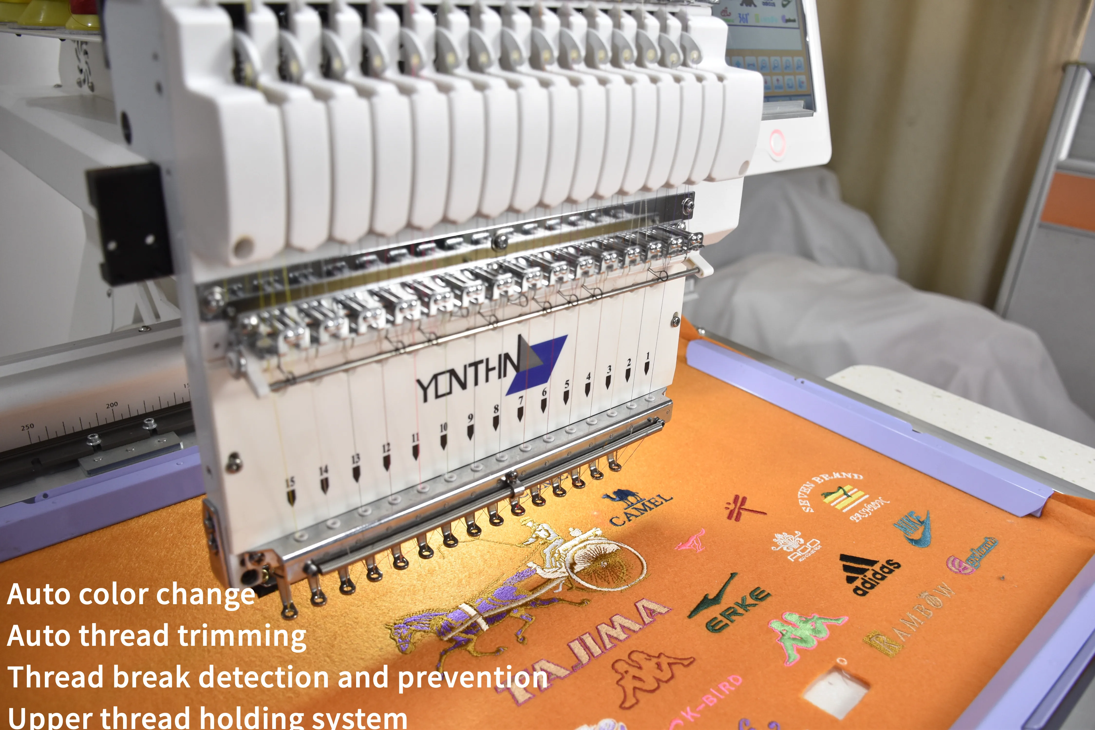 Recommend Yonthin Commercial Automatic Small Computerized Hat Embroidery Machine for 1 Head Home Sale