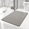 Rainbow Fleece Bathroom Mat - Feather Gray