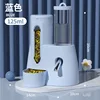 Distributeur d'eau et de nourriture pour hamster [Bleu] (Grand)