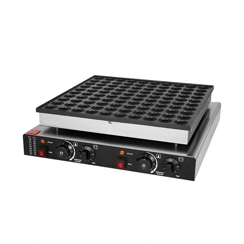 25pcs Electric Dutch Poffertjes Waffle Machine Small Round-Shape Mini Dutch Pancake Machine
