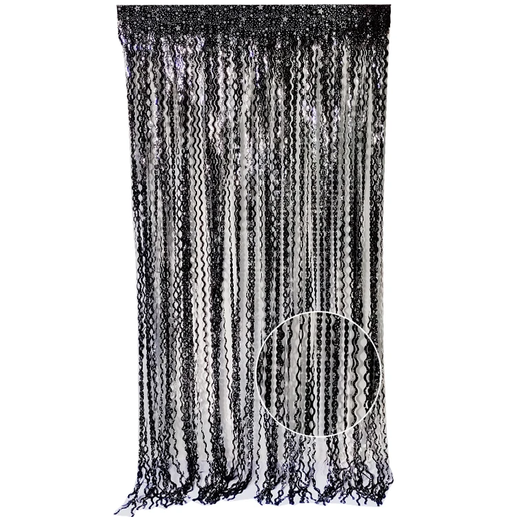 Novel Product Ideas  Purple Waves Rain  Foil Fringe Curtain for Kpop Photo Album Background Wall Decoration
