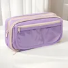 Estuche para lápices de nueve capas-púrpura