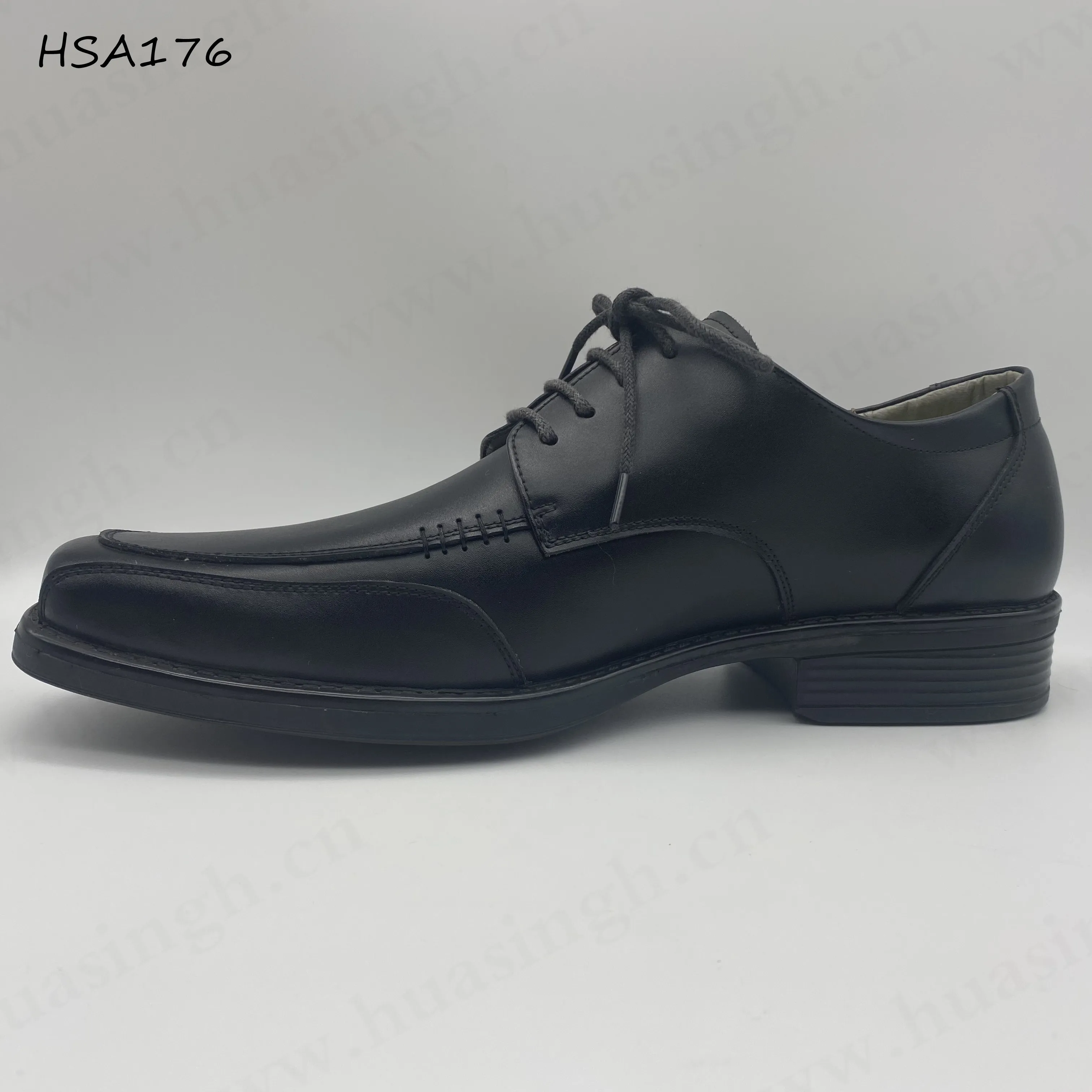LXG,Russian Market Popular Natural Cow Leather Black Office Shoes square Toe Style Handmade Classic Dress Shoes HSA176