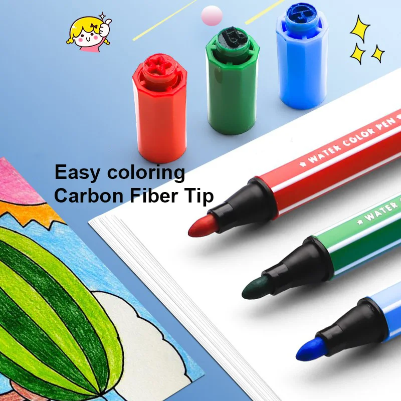 Deli Watercolor Pen 100 Color Set Children Washable Color Pen