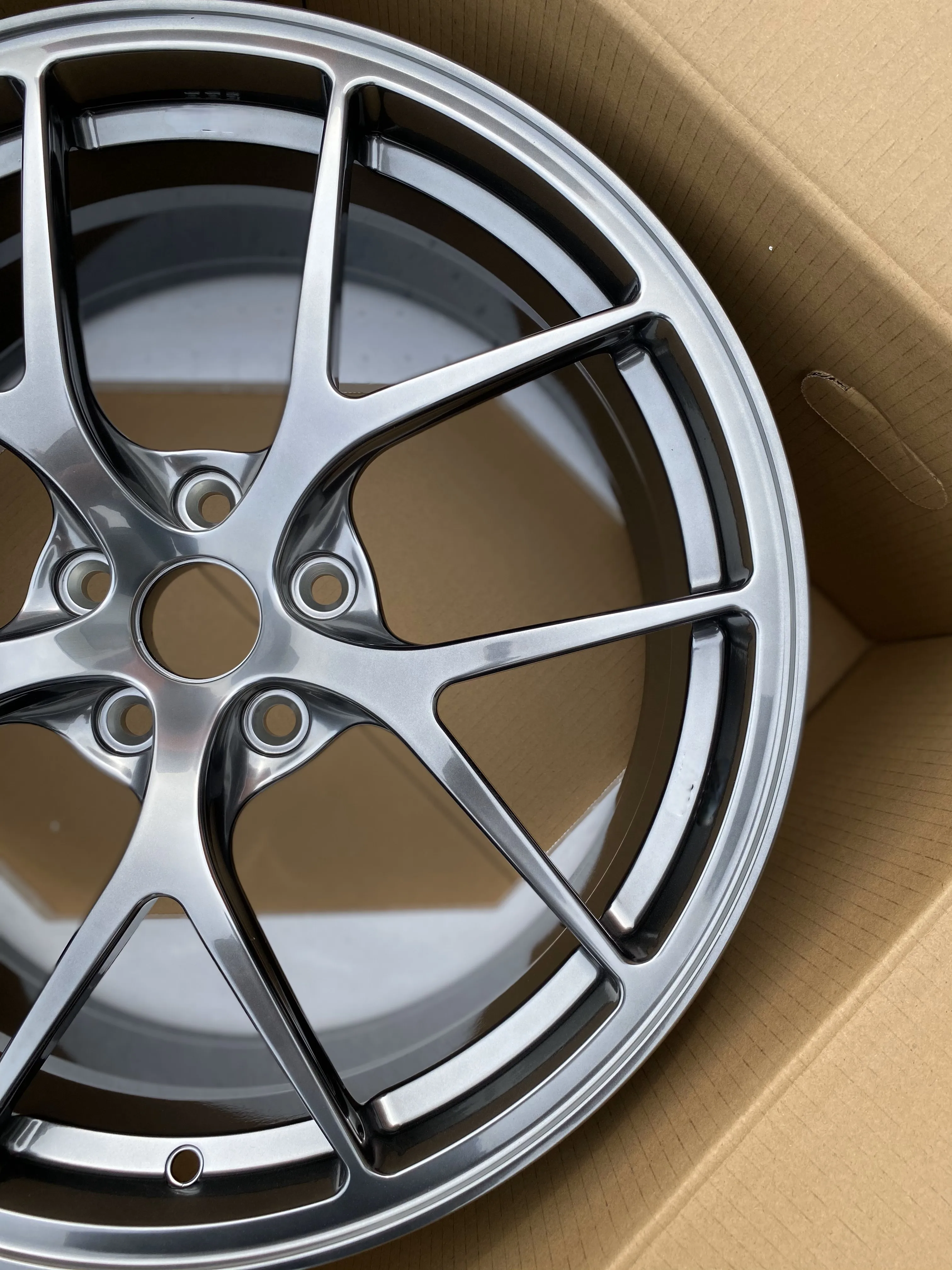 GVICHN gloss gray one piece forged wheel 16 17 18 19 20 21 22 23 24 26 inch aluminum alloy rims 5x112 5x114.3 5x120 wheel hub