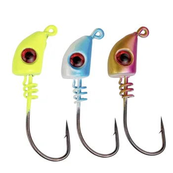 New Arrival Hotsale Jig Head Fishing Hook 3D Eyes Screw Lock Jighead – Metal Jig – view 2