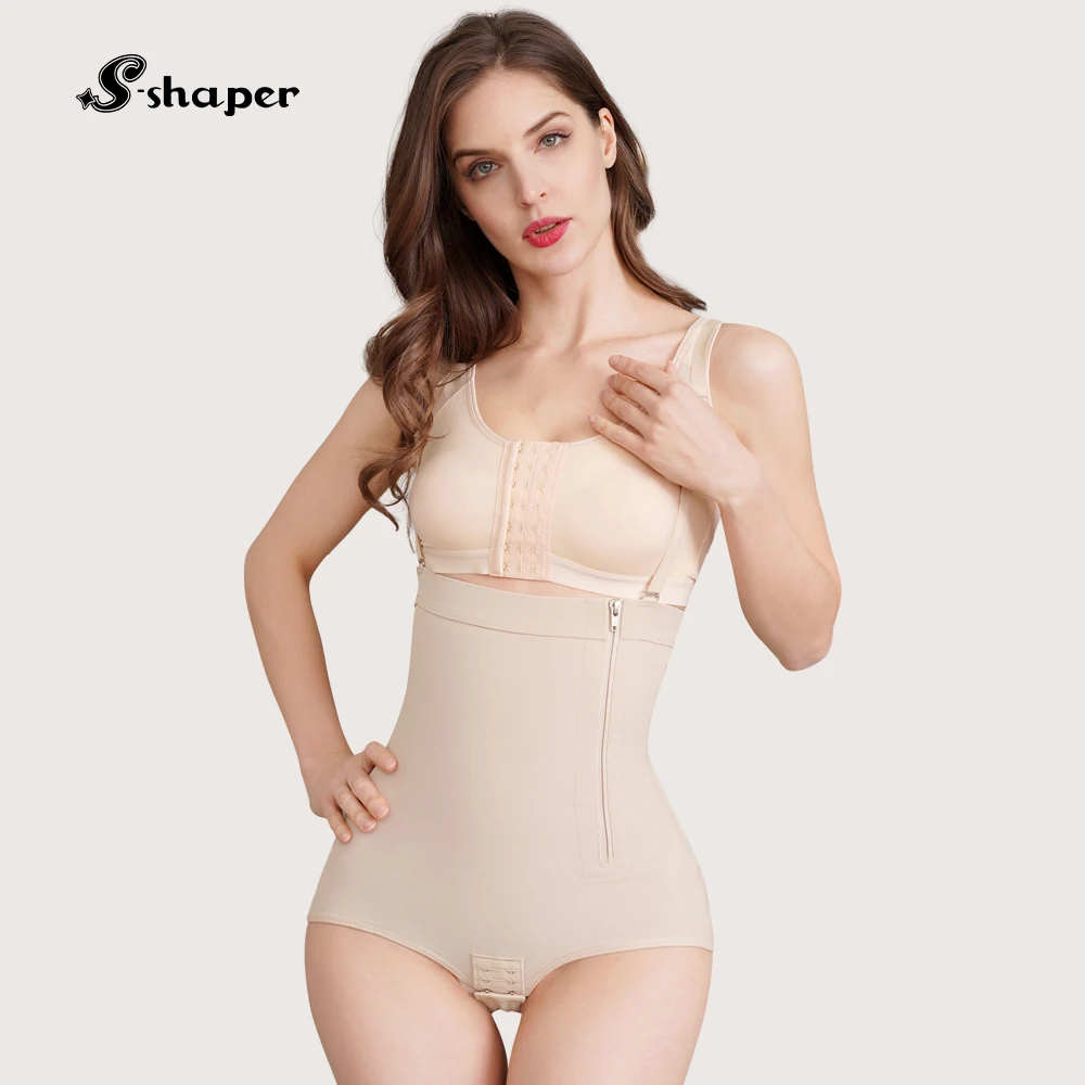 S-SHAPER Gaine de Compression Post-Chirurgicale Haute Soutien Transfert de Graisse Vêtement de Compression Chirurgical