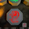 Talisman dragon avec lumière
