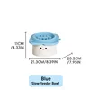 Jenga blue-gentle smile-slow-eating plate style