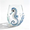 Bicchiere in vetro trasparente Seahorse
