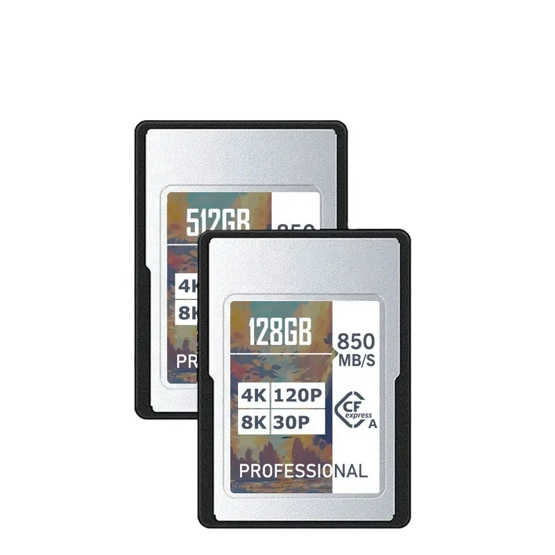 Micro Flash Storage Card Support CF Express Type a Memory Card 2 Colors 128gb 256gb 512gb 1tb Compatible UHD Camera