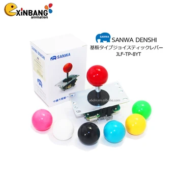 Original Japan Sanwa Joystick JLF-TP-8YT  With Bubble Top for Coin Operated Machine Arcade Joystick