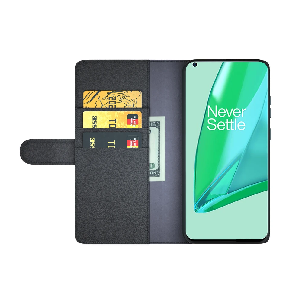 For OnePlus 9 Pro Mobile Case Cover for OnePlus 9 Pro Cellphone Case Genuine Cowhide Real Leather Phone Cover Phone Wallet Case