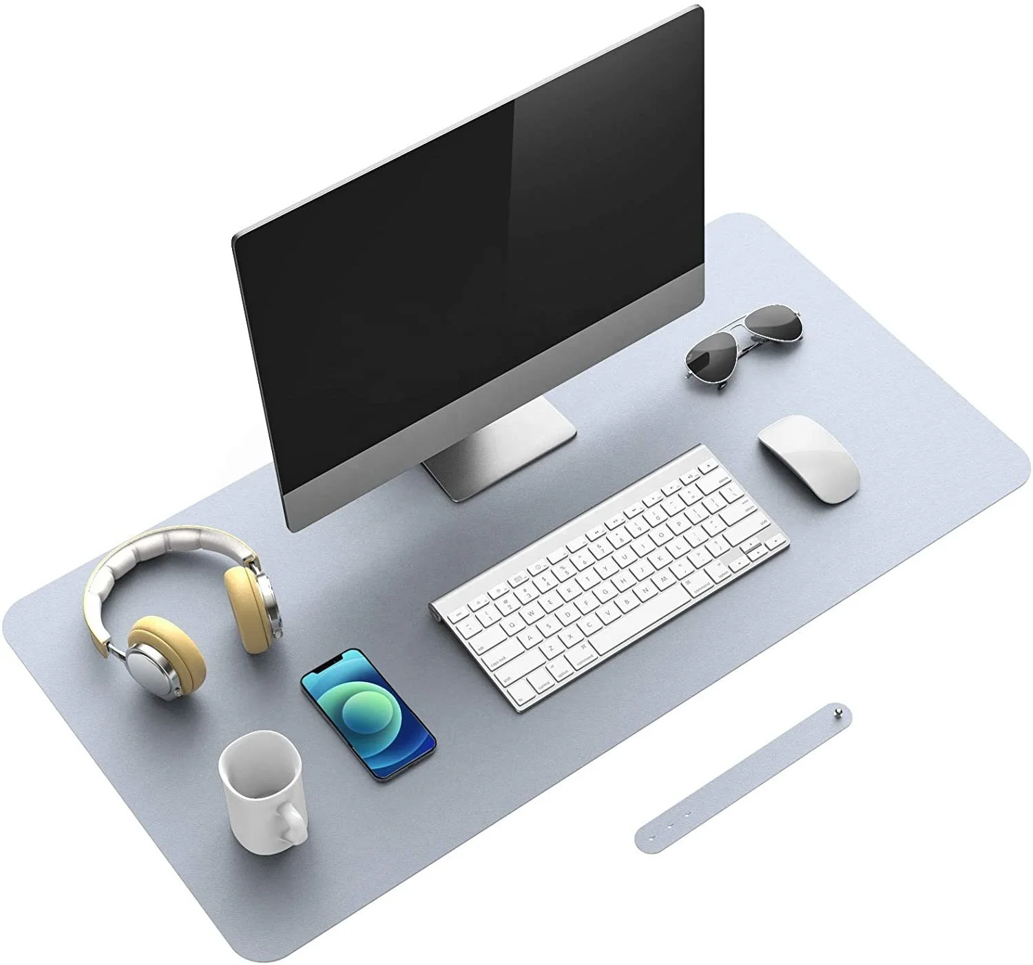 Dual Side Waterproof PU Leather Mouse Pad Large Desk Protector Sublimation Printed Desk Pad PC Table Mat for Office or Home Gift