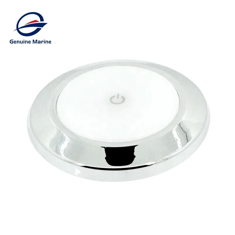 Surface Mount Boat LED Downlight Waterproof Touch Switch Ship Marine Car Trailer Interior Ceiling Light