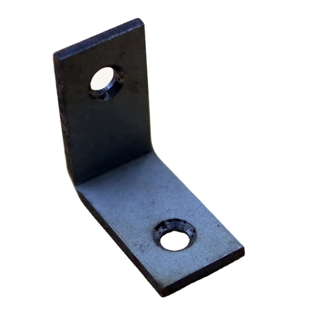 8 Pz Staffe Angolari Piatta, Squadrette Angolari Piastre Staffa Piatta Forata Per Legno, L Staffa Angolare Piatte, Supporto Piastre Di Giunzione Per - Foto 2