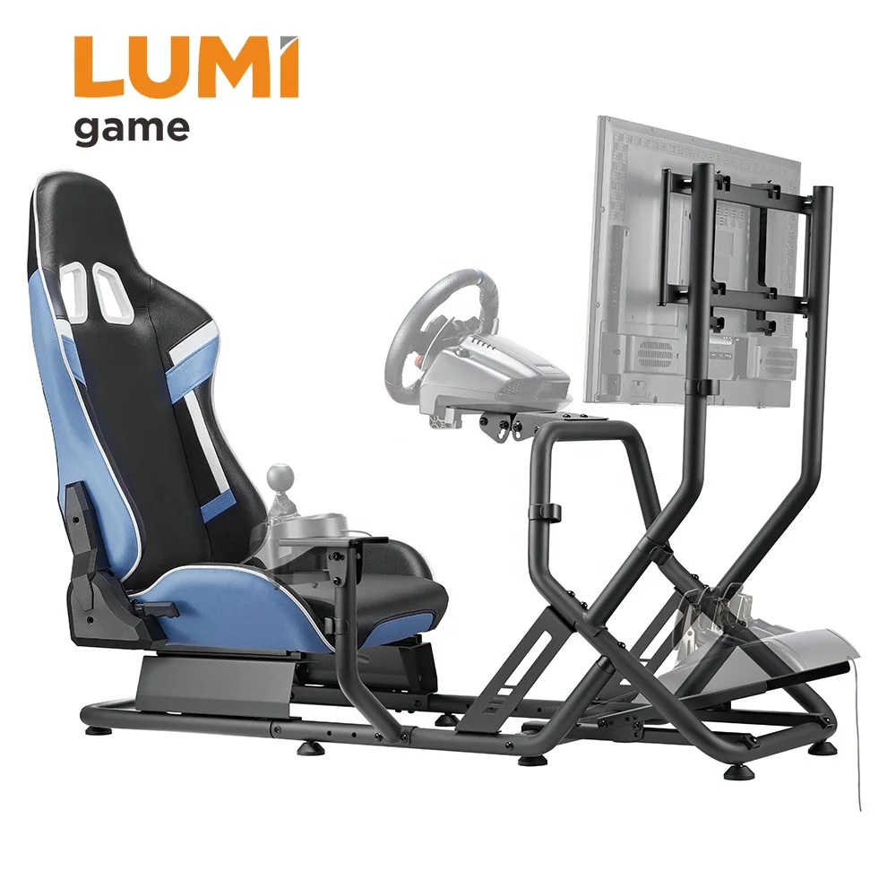 LUMI Car PC Driving Steering Wheel Stand Gaming SIM Racing Simulator  Cockpit with Seat - China SIM Racing Cockpit and Racing Simulator price