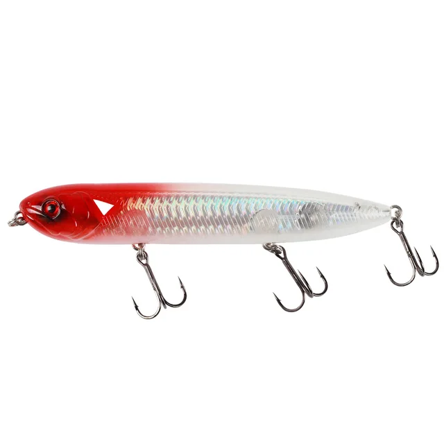 Runtoo Super Top Water Hard Bait Pencil Lure Wobbler 130mm 26g 3d Eyes Saltwater Walk the Puppy for Big Fish