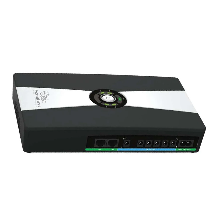 CCTV Camera UPS 8A 5A Output DC UPS LifePO4 Battery 1800 MAH 8pcs Powerbank Power Supply Without POE