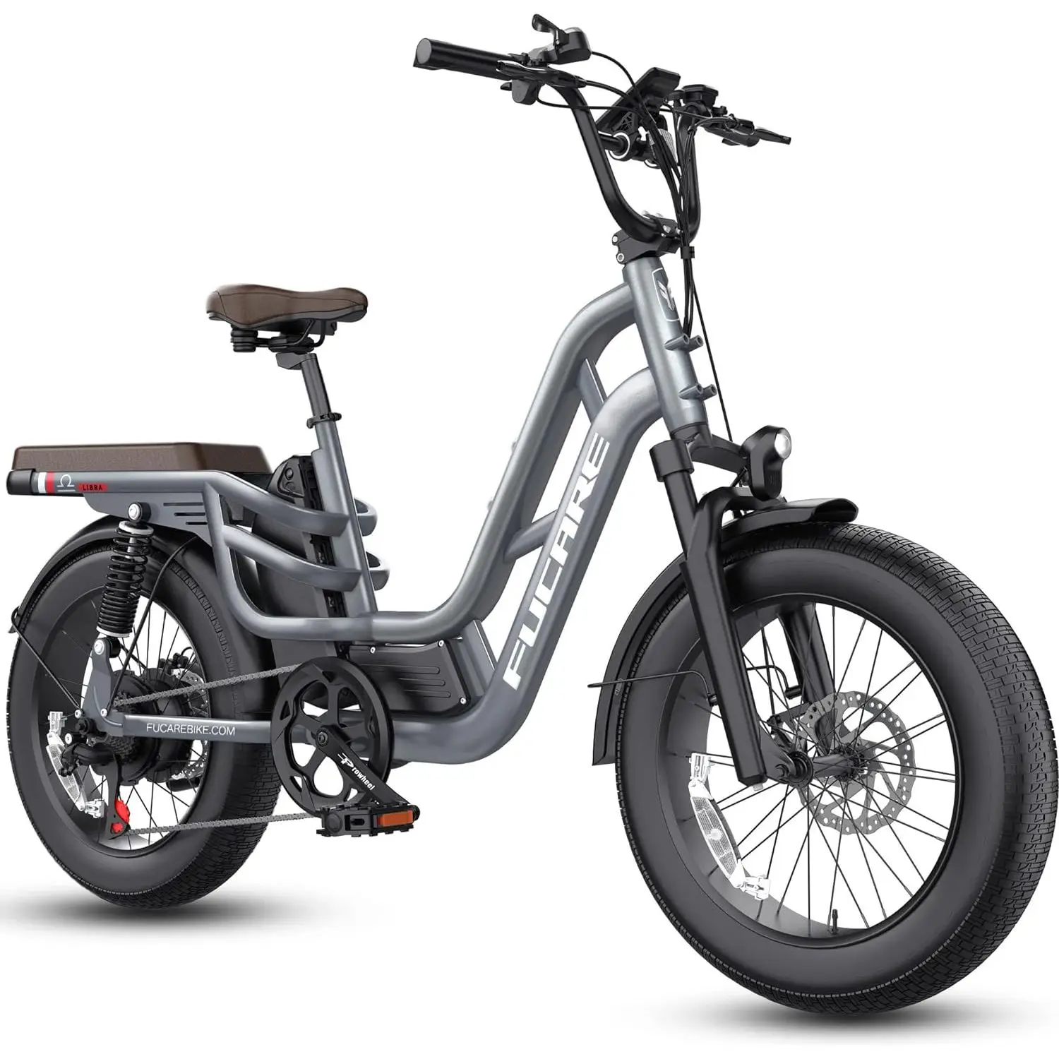 Wholesale 20-Inch Electric Bicycle Fat Tire Aluminum Alloy Frame Lithium Battery Hydraulic Brake System 7 Speed Step-Through E