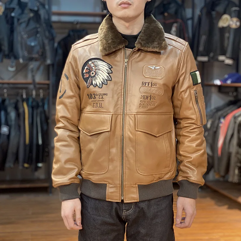 ナ*害様 Skins West ☆本革☆ leather ‘bomber jac Men's Sheep-Skin Black Leather Bomber Jacket - AU LeatherX