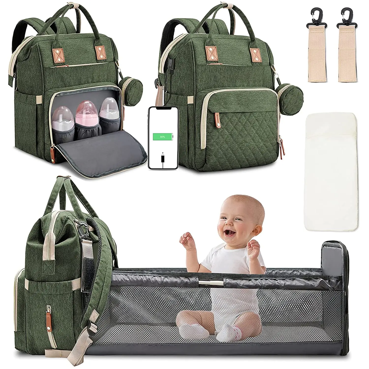multifunctional diaper backpack