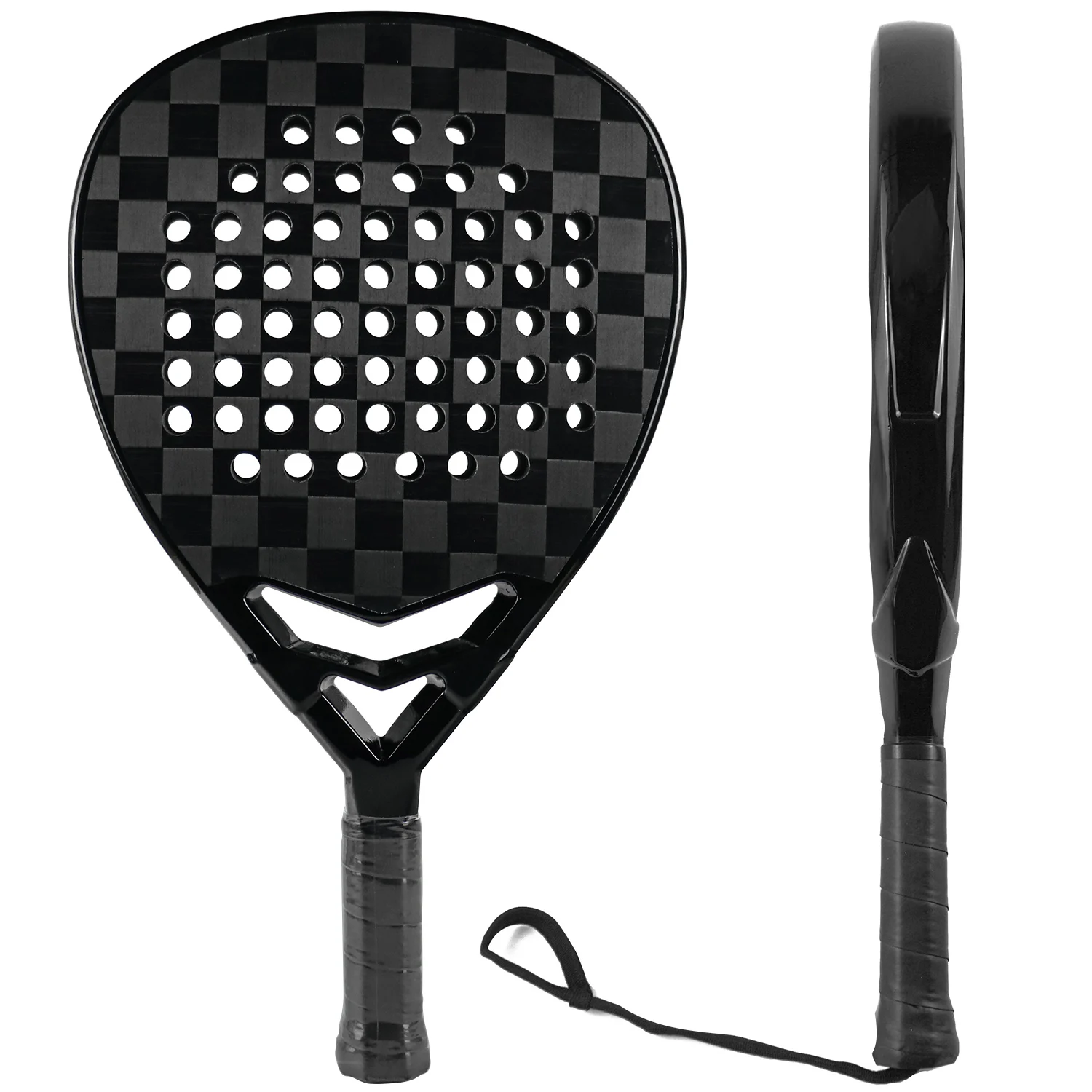 Ready to Ship Advanced Professional Diamond 18K Carbon Padel Racket Premium Padel Shovel with Polyester Net Material
