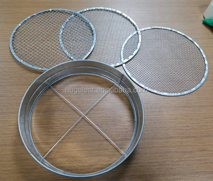 Metal Garden Riddle Sieve Set Garden Sifting Pan Interchangeable Mesh