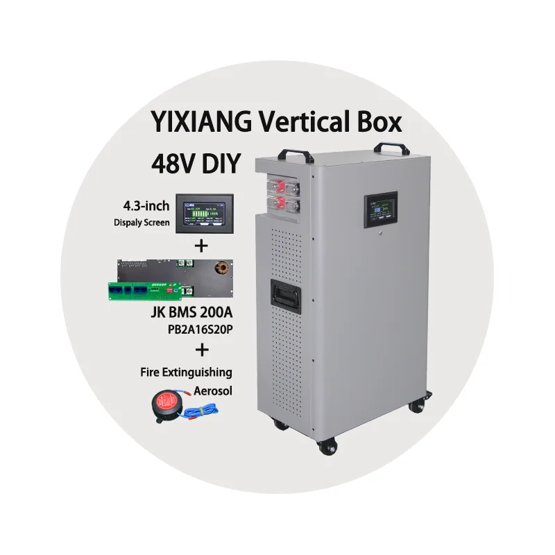 YIXIANG S1 Vertical 48V Battery Box - 16s 280Ah LiFePO4 for Home