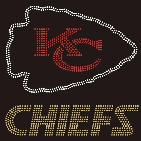 True Fans Kansas City Chiefs 1/10 CT. T.W. Diamond Logo Paperclip
