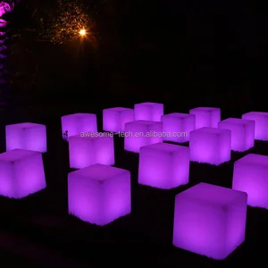 Rechargeable Modern Style Table Lamp Chair Set New Design Club & Wedding Decorative Led Furniture